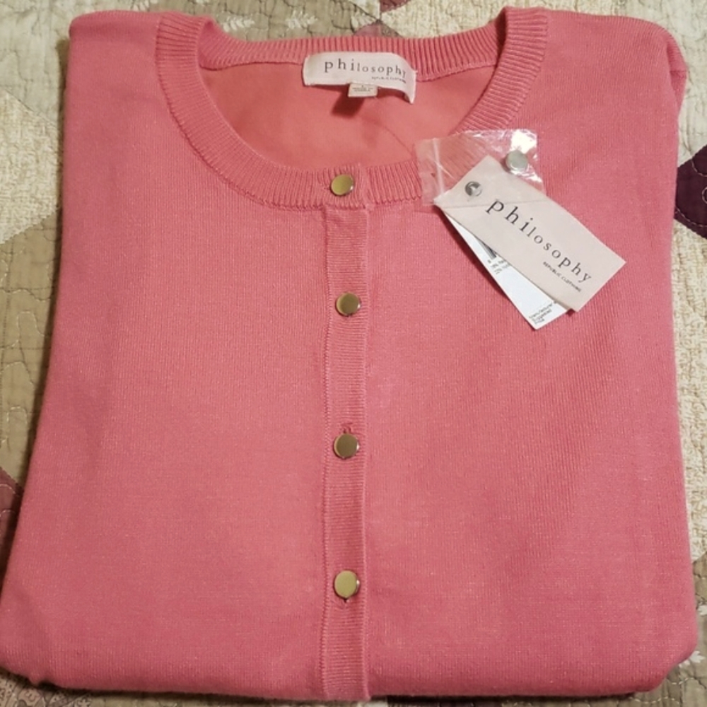 Philosophy cardigan coral / L